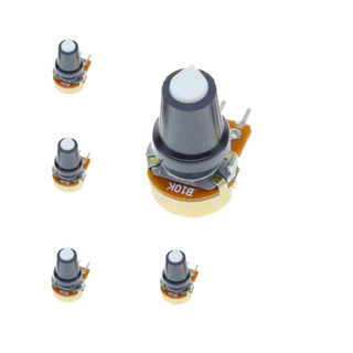 Kit 5x Potênciometro Linear Rotativo 10k Wh148 Com KNOB