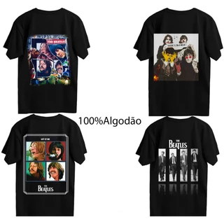 Camiseta The Beatles Camisa Banda de Rock 100% Algodão