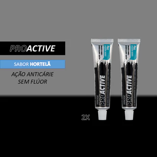 Duas Unidades de Gel Dental com Carvão Ativado e Aloe Vera Proactive 70g
