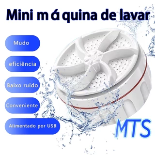 MTS Mini Máquina de Lavar Roupas Panos Toalhas Louça Sumário Portátil Ultrassônica Lavanderia USB