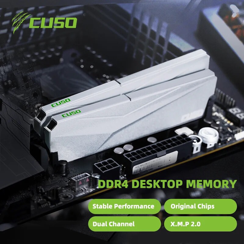 MEMÓRIA RAM DDR4 CUSO-DDR4 RAM para Desktop, 16GB, 8GB, 3200MHz, UDimm ...