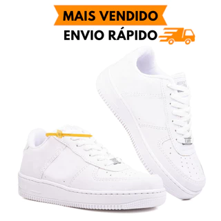 Tênis Branco Masculino e Feminino Conforto e Estilo Unissex Envio Rápido - PROMOÇÃO