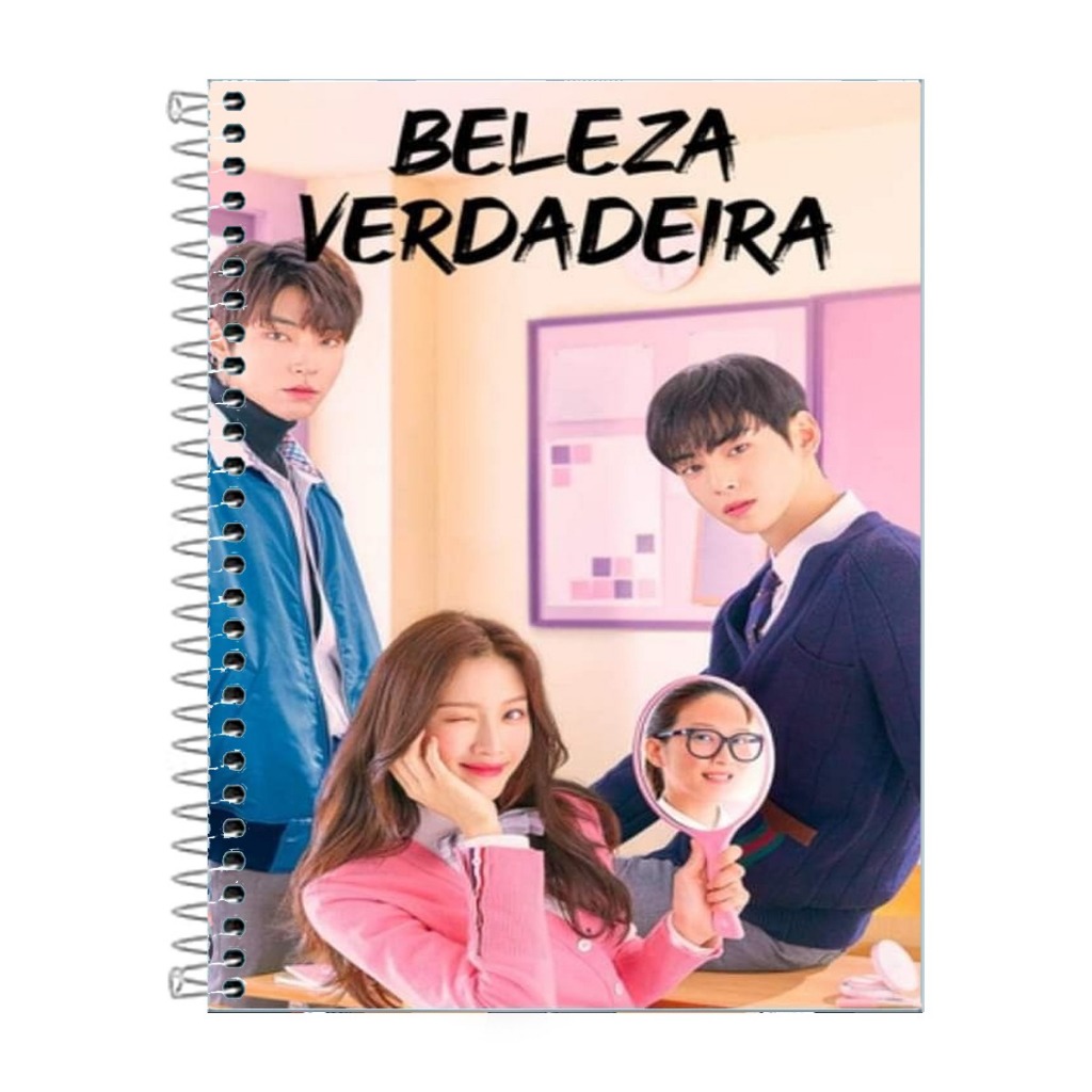 Caderno Dorama Beleza Verdadeira Escolar 1 ou 10 materias | Shopee Brasil