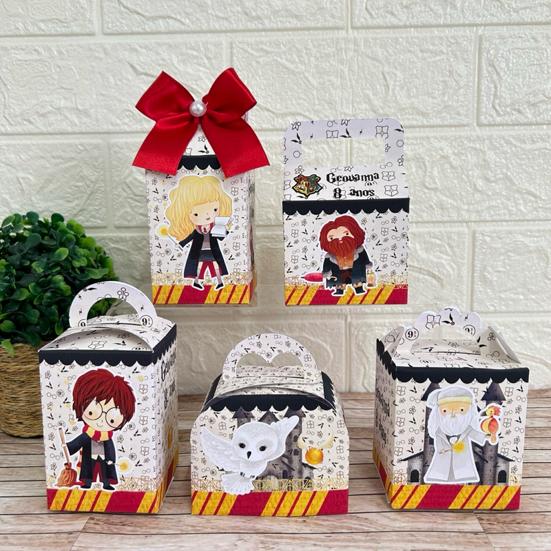 kit Caixas Personalizadas Harry Potter - Lembrança infantil - kit festa ...