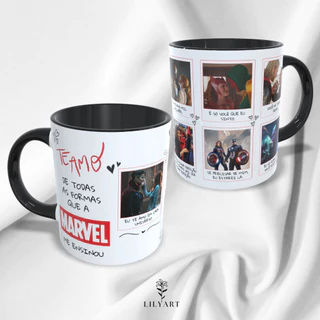 Caneca - Todas as formas de EU TE AMO da MARVEL