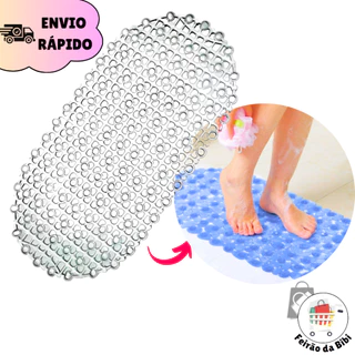 Tapete Para Box Banheiro Antiderrapante Segurança 63x34cm