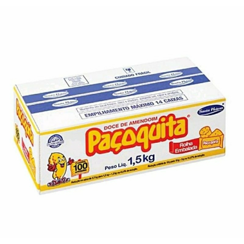 Paçoca Paçoquinha doce paçoquita caixa 100 unidades