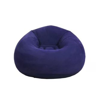 Azul Puff Gigante Redondo 99*83 Puff Gigante suede