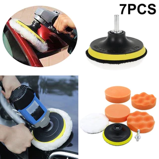 7 Peças Kit Polimento para Furadeira/Polimento de Carro/Kit de Esponja de Polimento