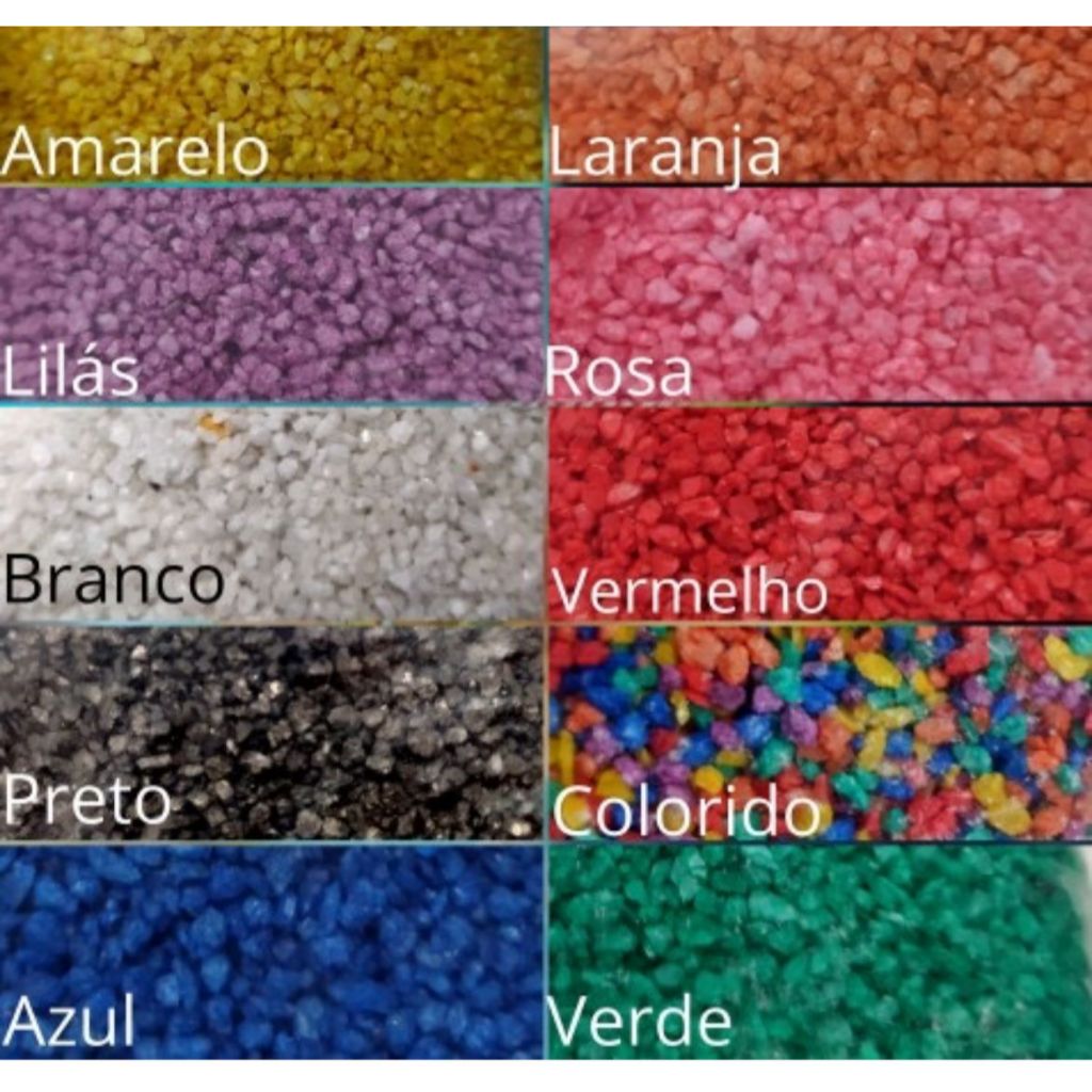 500g de Pedrinhas coloridas para aquário, decorações (produto atóxico ...