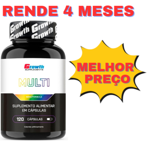 Multivitamínico Growth 120 Caps Original - Envio Imediato