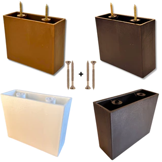 Pés Para Sofá, Cama Box, Móveis- 8cm Altura - Kit 8un