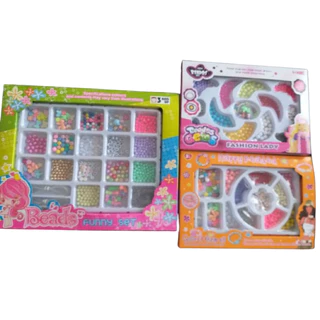 Kits de Miçangas Montagem Bijuteria Pulseira Colar Infantil - Menina