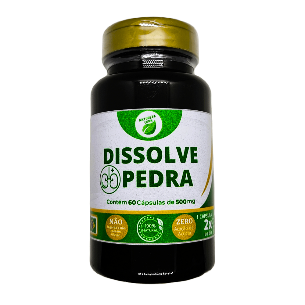 Dissolve Pedra 60 cápsulas 500mg