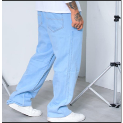 Calça Jeans Balão Masculina - Conforto e Estilo Ideal para Passeios em Oferta na Shopee
