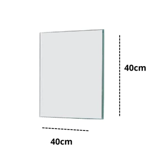 Espelho 40x40 Para Parede Decorativo para Quarto/Sala/Banheiro Para Maquiagem ou Barbear Envio FUL