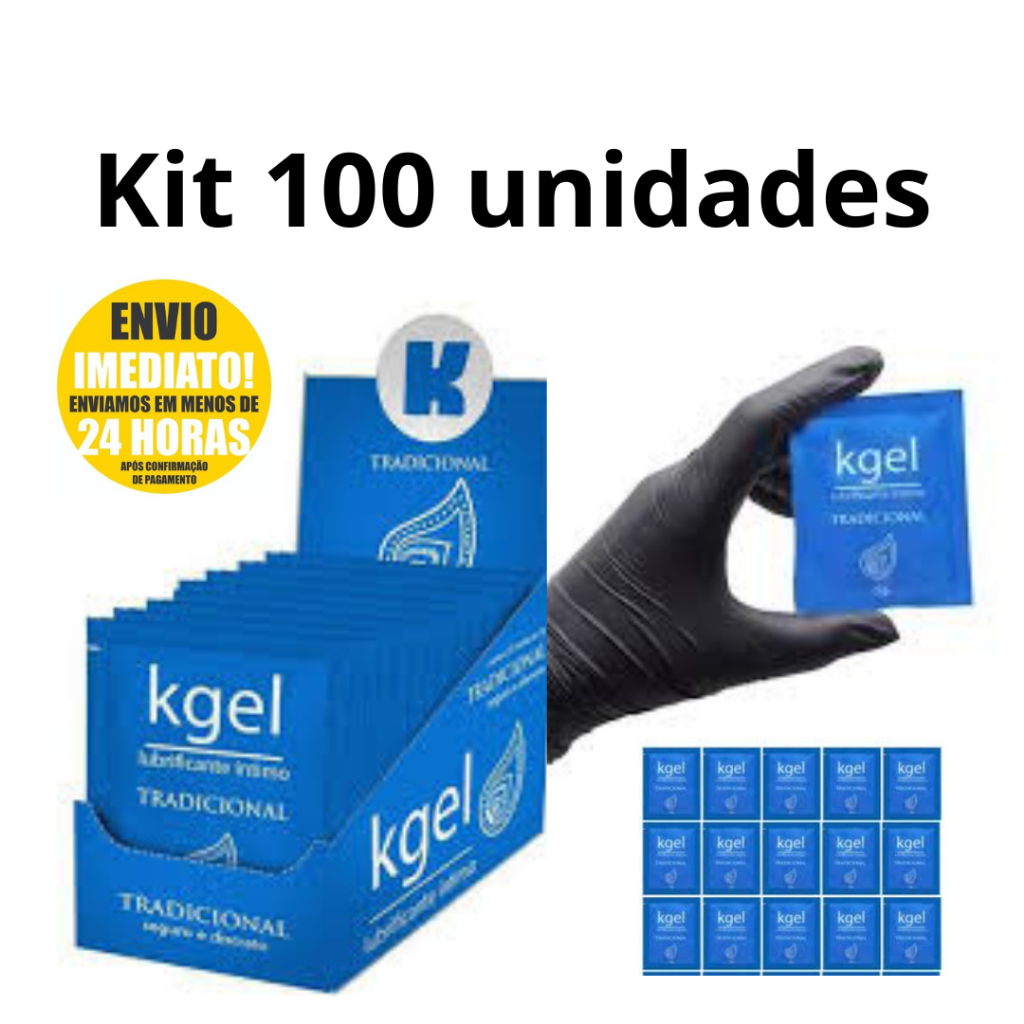 Sachê Gel Lubrificante Kgel Neutro 5g c/100 und | Shopee Brasil