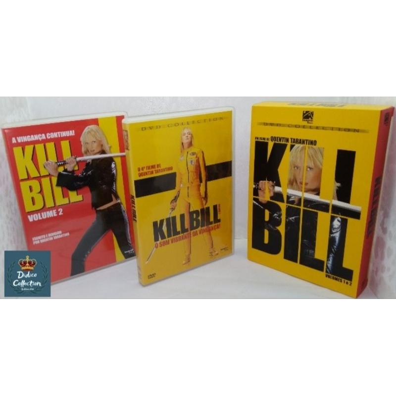 Box DVD Kill Bill Volumes 1 e 2 - Quentin Tarantino - Edição de