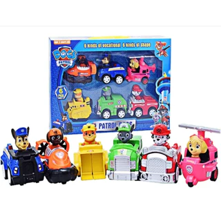 Carrinhos de Fricção kit 6 patrulha canina