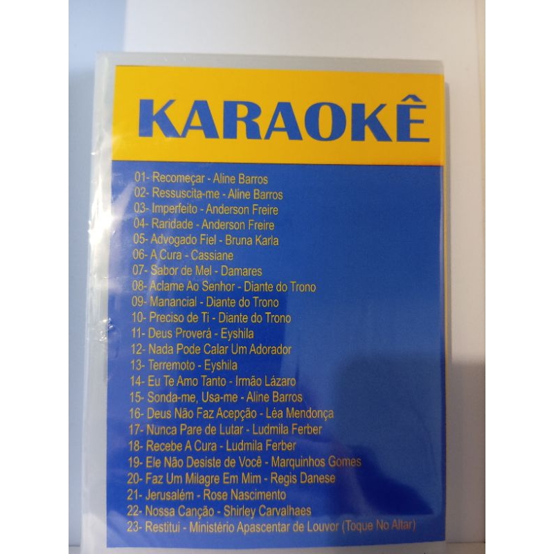 karaokê DVD Gospel volume 1 | Shopee Brasil