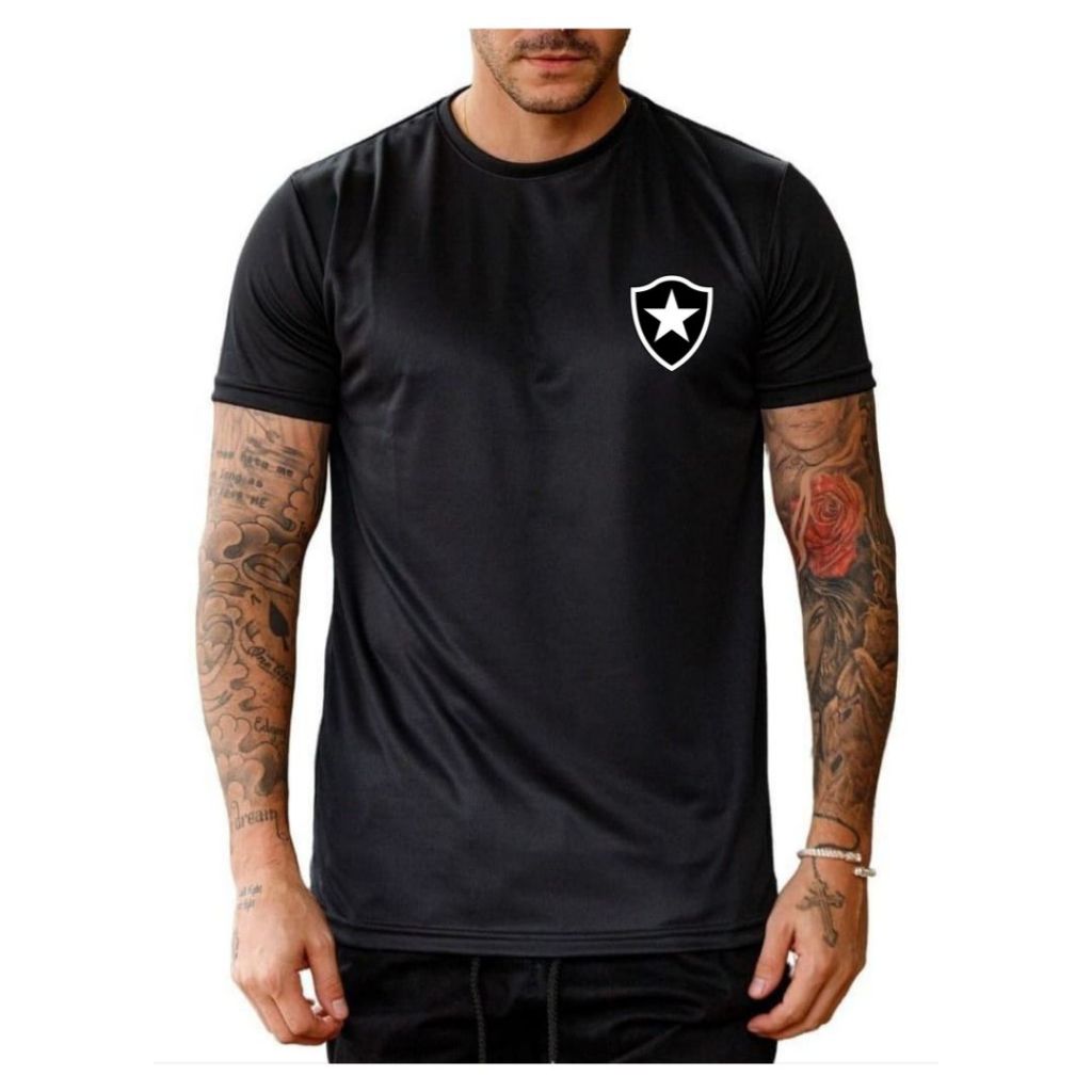 Camisa para treino camiseta Dry Fit Para corrida musculação exercícios time de futebol Botafogo do Rio de Janeiro Fogão