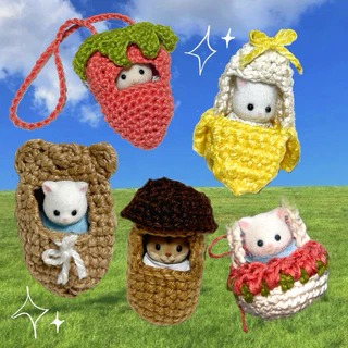 Carry Bag de crochê para sylvanian families