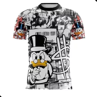 camisa camiseta de quebrada alerquina tio patinhas e irmãos metralha favela venceu familha do grau.