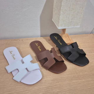 Rasteirinha Feminina Sandália Rasteira Casual Confortável Chinelo Básico H