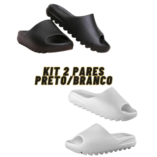 Kit 2 Pares Chinelo Slide Yee Lançamento Leve Confortável Ortopédico