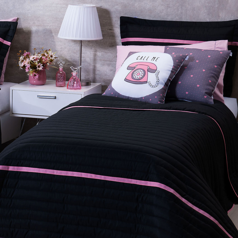 Kit Colcha Cobre Leito Dupla Face Oxford 5 Peças Luxo e Conforto Lindas Estampas
