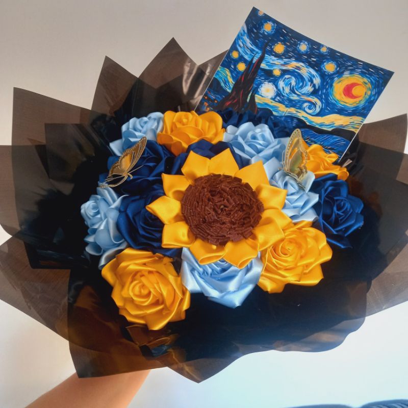 Buquê Van Gogh | Buquê Rosas Eternas Van Gogh