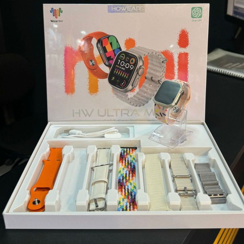 Smartwatch Hw Ultra Mini 2 Com 7 Pulseiras 41mm Lançamento 2024 Relógio ...