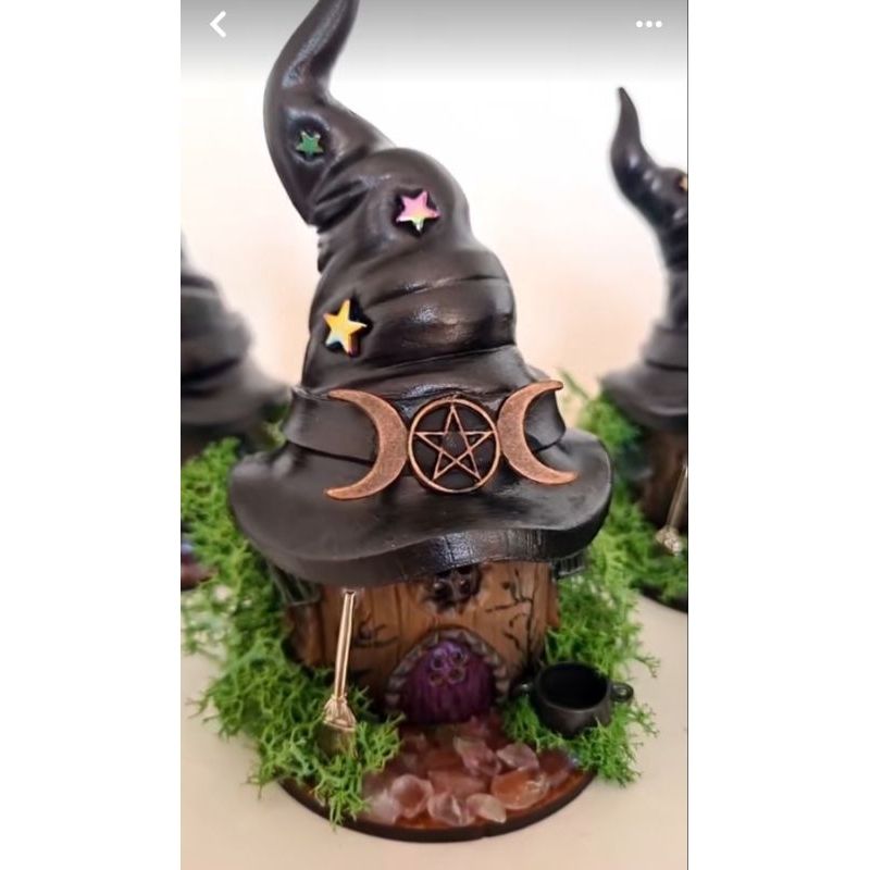Casinha com led, decoração/Jardim das fadas e gnomos