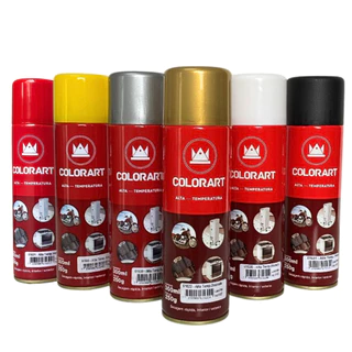 Tinta Spray Alta Temperatura Colorart 300ml 600° Graus