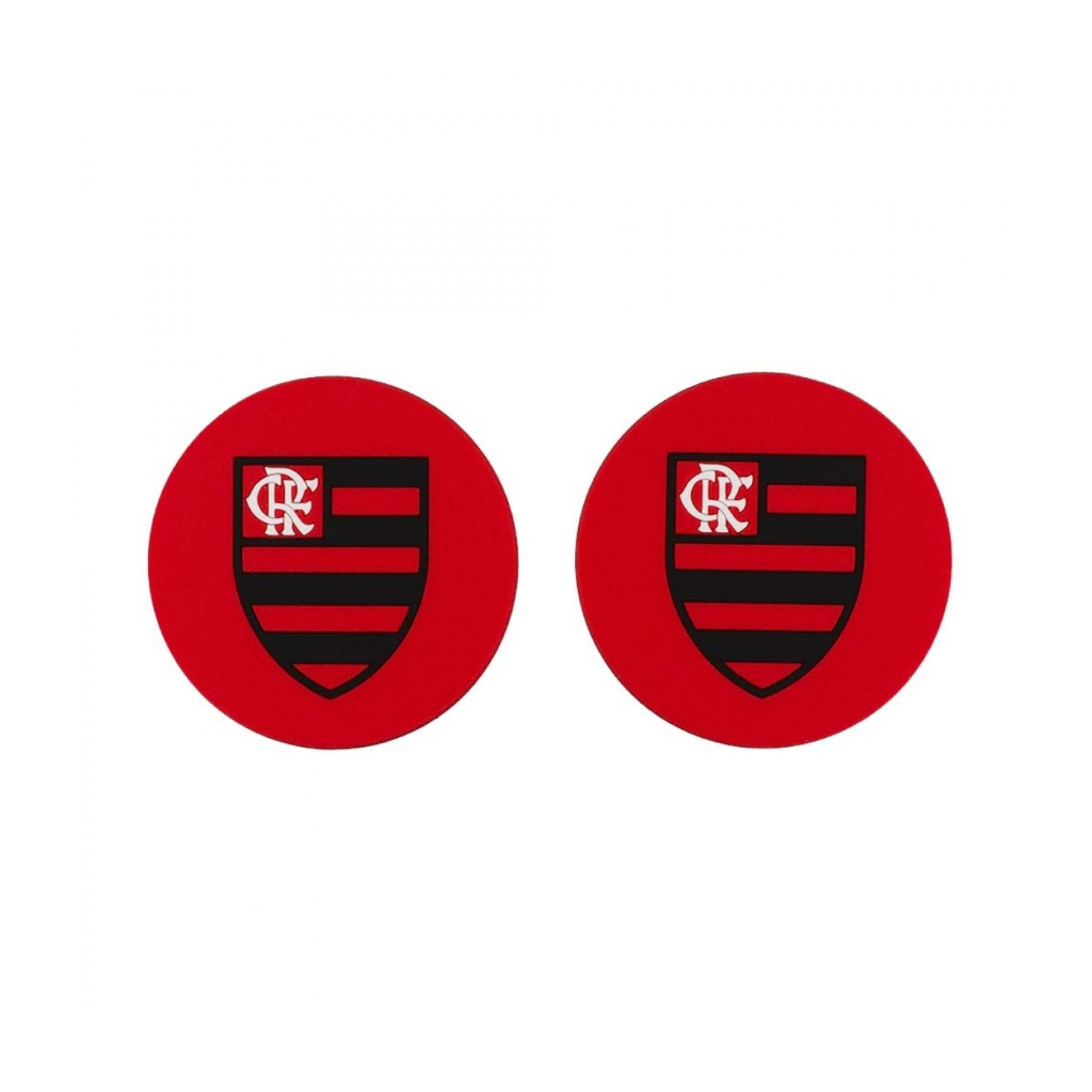 PORTA COPO FLAMENGO SILICONE ORIGINAL KIT COM 2 PEÇAS