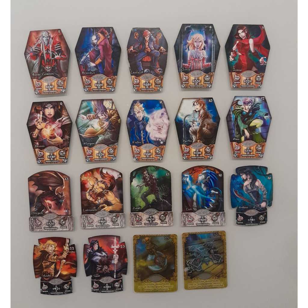 Cartas Vampiros Elma Chips