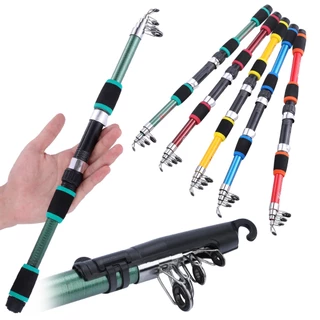 Sougayilang Vara de pesca de fibra de vidro 1.8m/5,9 pés vara de pesca giratória adequada para graves de viagens ao ar livre
