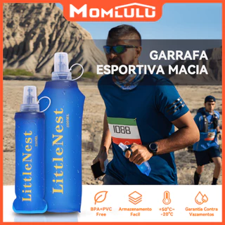 MOMLULU 250ml 500ml Garrafa De Água Squeeze Dobrável Portátil Esporte Ao Ar Livre Para Caminhadas Acampamento De Corrida