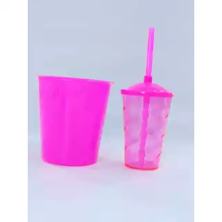 28 Kits Cineminha Balde 1 Litro +copo Twister 400ml Translúcido Art Milly