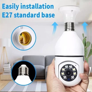 Câmera de segurança wi-fi ip sem fio 360 encaixe lampada aplicativo yoosee ptz full HD visão noturna - bivolt