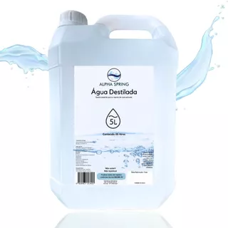 Água Destilada 5000ml radiador fabricação de cosmetico 5 litros evaporadores bateria difusor