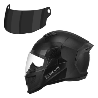 Kit Capacete Moto Esportivo Pro Tork Stealth Solid Masculino Feminino + Viseira Extra Fumê