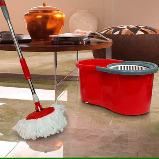 Mop Limpeza Giratorio Balde de Limpeza Esfregao Giratorio 360° Balde 7L Com 2 Refis Microfibra Snel