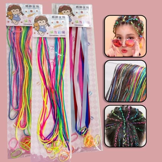 1Kit Fita Cetim Com Elástico Para Cabelo/Penteado/Moda Coreana/Menina/Infantil/Salão De Beleza/Carnaval/Modelos Sortidos em Oferta na Shopee