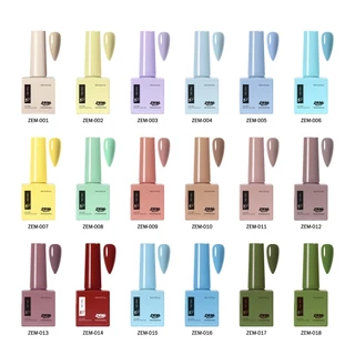 Esmalte Gel Led Uv Zem Nail Gel Soak Off Color Coat 10ml Uv/Led Cores Novas Vivas E Vibrantes