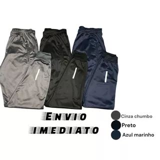 KIT 3 CALÇAS JOGGER MASCULINAS ESPORTIVA COM SIMBOLO REFLETIVO QUE BRILHA NO FLASH-