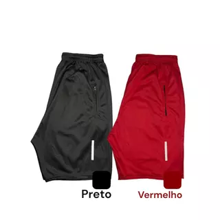 KIT 2 BERMUDAS MASCULINA- COM LOGO REFLETIVO QUE REFLETE NO FLASH DO CELULAR- SHORTS MASCULINO