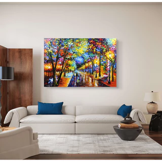 Quadro decorativo para sala Leonid Afemov Dream come true art tela acetinada