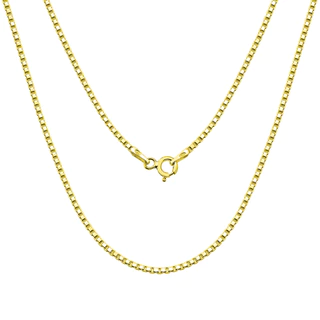 Corrente ouro 18k veneziana 60cm bem reforçada 0.85 em Oferta na Shopee