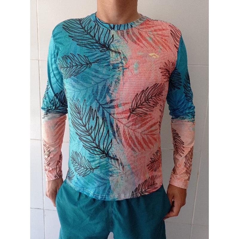 camisa UV proteção solar seaway masculina moda praia passeio